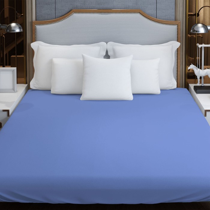 Трикотажная простынь на резинке 160х200х20см серо-голубой кулирка, 120г/м хл100%
Трикотажная простынь на резинке 160х200х20см серо-голубой кулирка, 120г/м хл100%