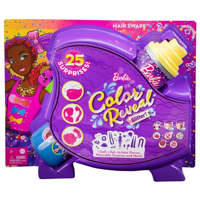 Набор Барби «Кукла Сюрприз из серии Блеск: Сменные прически», в непрозрачной упаковке
Набор Барби «Кукла Сюрприз из серии Блеск: Сменные прически», в непрозрачной упаковке