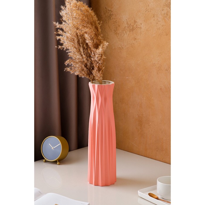 Ваза керамическая "Геометрия", настольная, пудровая, 40 см
Ваза керамическая "Геометрия", настольная, пудровая, 40 см