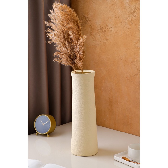 Ваза керамическая "Элита", настольная, шёлк, бежевая, 40 см
Ваза керамическая "Элита", настольная, шёлк, бежевая, 40 см