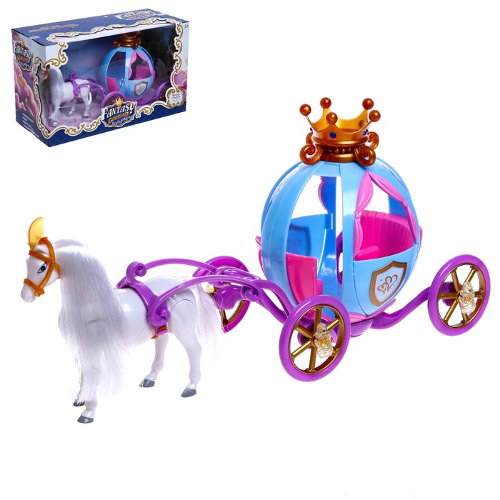 Карета для кукол, лошадь ходит
Карета для кукол, лошадь ходит