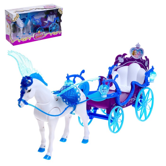 Карета для кукол, лошадь ходит
Карета для кукол, лошадь ходит