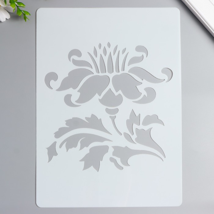 Трафарет пластик "Королевский цветок" 29,7х21 см
Трафарет пластик "Королевский цветок" 29,7х21 см