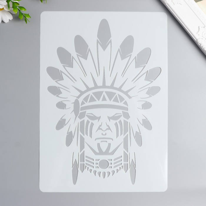 Трафарет пластик "Вождь" 29,7х21 см
Трафарет пластик "Вождь" 29,7х21 см