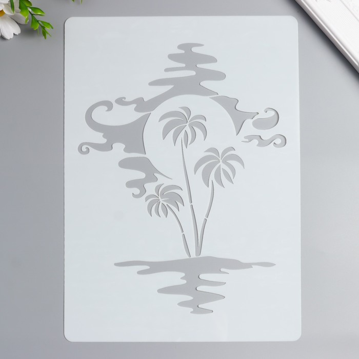 Трафарет пластик "Пальмы на закате" 29,7х21 см
Трафарет пластик "Пальмы на закате" 29,7х21 см