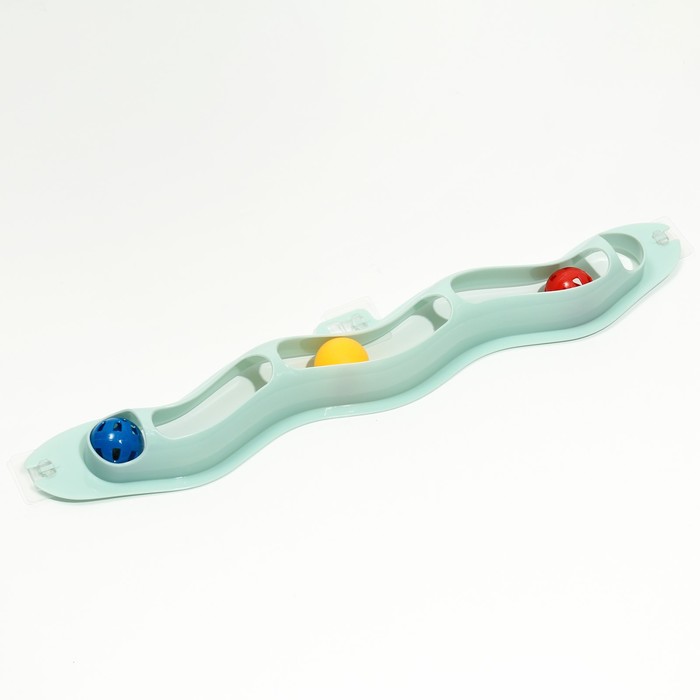 Игровой комплекс "Три шара" с креплением на 3 присосках, 54 х 9.5 х 4 см, голубой
Игровой комплекс "Три шара" с креплением на 3 присосках, 54 х 9.5 х 4 см, голубой