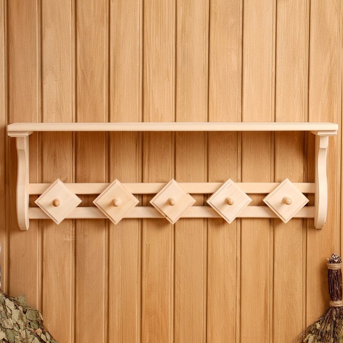 Полка - вешалка оригинальная 5 крючков 90х32х20 см
Полка - вешалка оригинальная 5 крючков 90х32х20 см