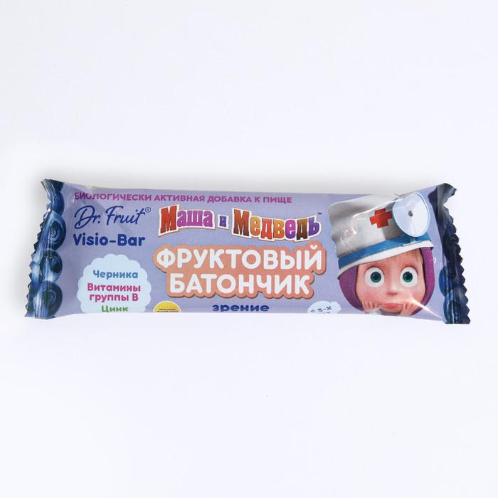 Фруктовый баточник Dr.Fruit Visio-Bar, для зрения, 25 г
Фруктовый баточник Dr.Fruit Visio-Bar, для зрения, 25 г