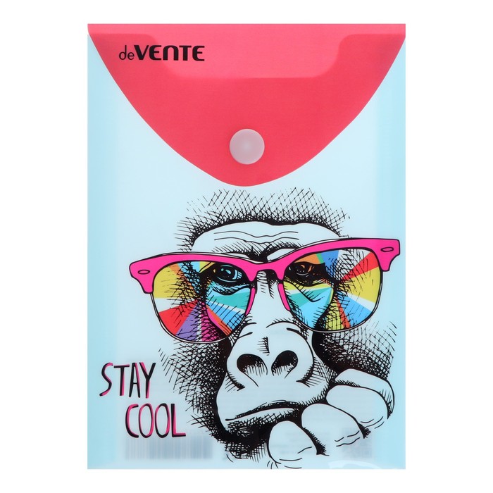 Папка-конверт на кнопке А6 deVENTE вертикальная, 114 х 158 мм, 150 мкм, "Stay Cool "
Папка-конверт на кнопке А6 deVENTE вертикальная, 114 х 158 мм, 150 мкм, "Stay Cool "