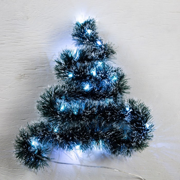 Гирлянда «Мишура» 1 м роса, IP20, зелёно-белая нить, 22 LED, 6 слоёв, d=7 см, свечение белое, CR2032х2
Гирлянда «Мишура» 1 м роса, IP20, зелёно-белая нить, 22 LED, 6 слоёв, d=7 см, свечение белое, CR2032х2