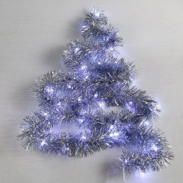 Гирлянда «Мишура» 2 м роса, IP20, серебристая нить, 44 LED, 6 слоёв, d=7 см, свечение белое, ААх2
Гирлянда «Мишура» 2 м роса, IP20, серебристая нить, 44 LED, 6 слоёв, d=7 см, свечение белое, ААх2