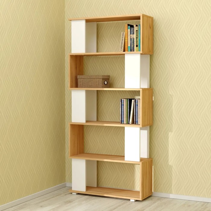 Стеллаж книжный Концепт 751х270х1668 дуб крафт золотой/белый
Стеллаж книжный Концепт 751х270х1668 дуб крафт золотой/белый