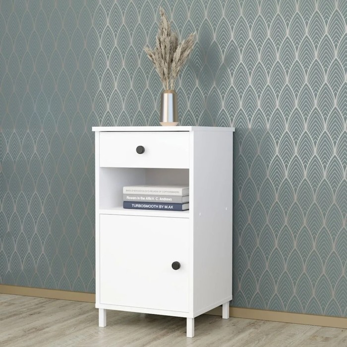 Тумба приставная ЮНКЕР 410х420х750 белый/белый глянец
Тумба приставная ЮНКЕР 410х420х750 белый/белый глянец