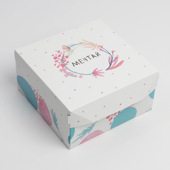 Коробка складная «Мечтай», 17 × 9 × 17 см
Коробка складная «Мечтай», 17 × 9 × 17 см