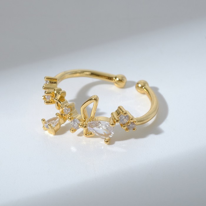 Кольцо "Сокровище" цветочный сад, цвет белый в золоте, безразмерное
Кольцо "Сокровище" цветочный сад, цвет белый в золоте, безразмерное