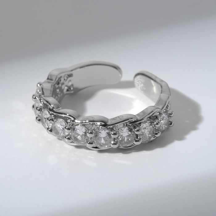 Кольцо "Цепь", цвет белый в серебре, безразмерное
Кольцо "Цепь", цвет белый в серебре, безразмерное