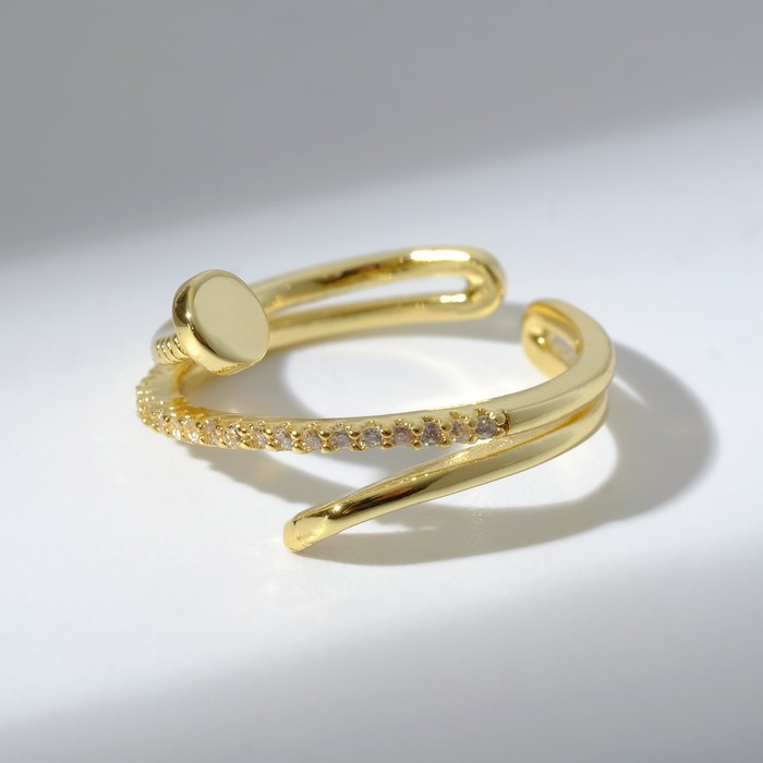 Кольцо "Гвоздь" тонкое, цвет белый в золоте, безразмерное
Кольцо "Гвоздь" тонкое, цвет белый в золоте, безразмерное