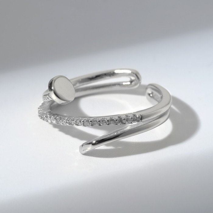 Кольцо "Гвоздь" тонкое, цвет белый в серебре, безразмерное
Кольцо "Гвоздь" тонкое, цвет белый в серебре, безразмерное