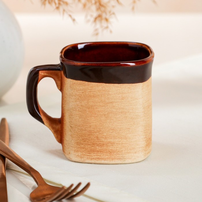 Кружка "Квадрат", керамика, 0.2 л 
Кружка "Квадрат", керамика, 0.2 л