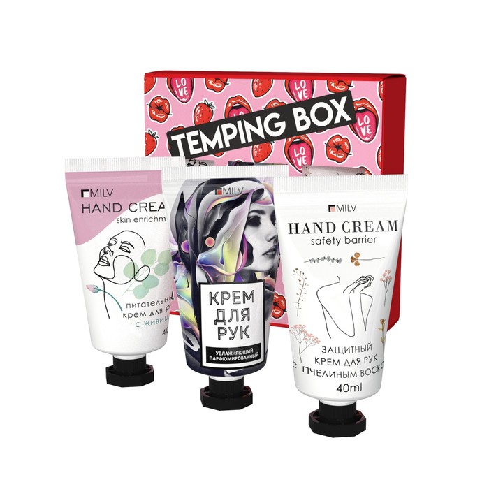 Набор кремов для рук "Temping box" 3 шт 40 мл
Набор кремов для рук "Temping box" 3 шт 40 мл