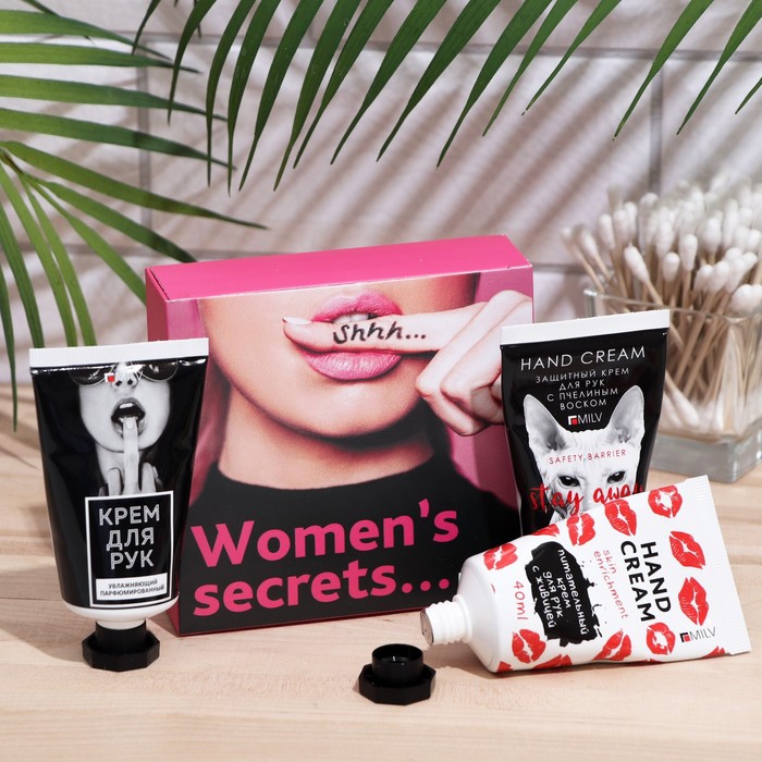 Набор кремов для рук "Women’s secrets…" 3 шт. по 40 мл
Набор кремов для рук "Women’s secrets…" 3 шт. по 40 мл