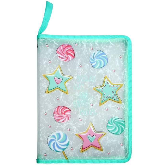 Папка пластиковая А4, молния вокруг, 400 мкм, "Сладкое настроение. Пончики" 
Папка пластиковая А4, молния вокруг, 400 мкм, "Сладкое настроение. Пончики"