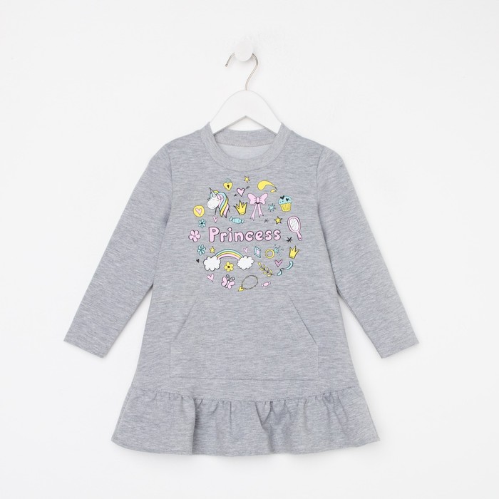 Платье для девочки, цвет серый, рост 92
Платье для девочки, цвет серый, рост 92