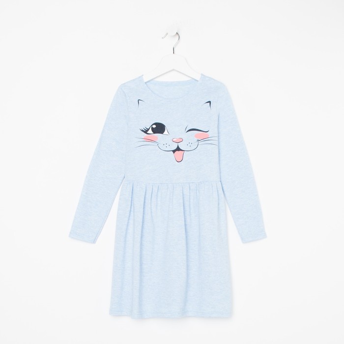 Платье для девочки, цвет голубой, рост 92
Платье для девочки, цвет голубой, рост 92