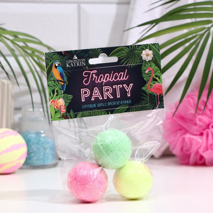 Бомбочки для ванн "Tropical Party" 3*40 г, новинка
Бомбочки для ванн "Tropical Party" 3*40 г, новинка