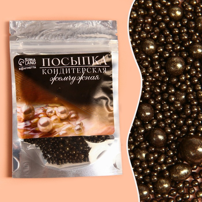 Жемчужная кондитерская посыпка KONFINETTA, 50 г.
Жемчужная кондитерская посыпка KONFINETTA, 50 г.