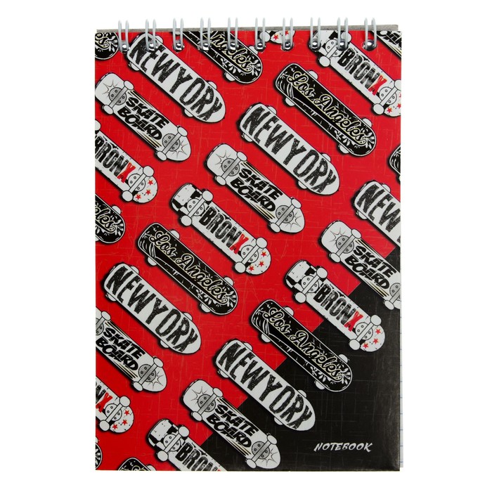 Блокнот А6, 48 листов в клетку на гребне "Скейты", обложка мелованный картон, ВД лак, блок офсет
Блокнот А6, 48 листов в клетку на гребне "Скейты", обложка мелованный картон, ВД лак, блок офсет