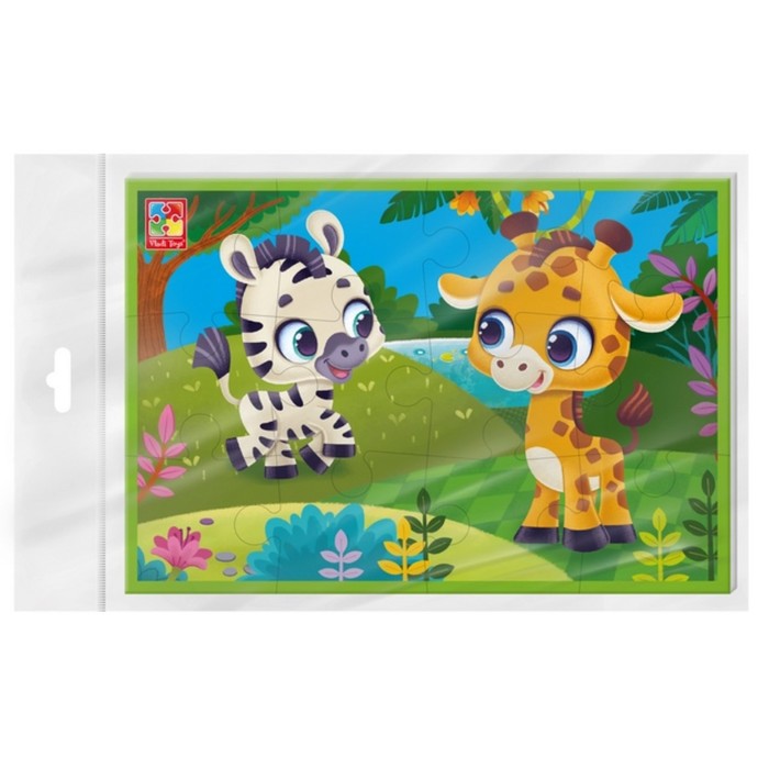 Мягкий пазл «Зебра и жираф», А5, 12 элементов
Мягкий пазл «Зебра и жираф», А5, 12 элементов