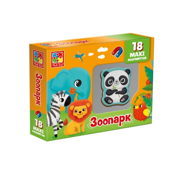 Развивающий набор магнитов «Зоопарк»
Развивающий набор магнитов «Зоопарк»