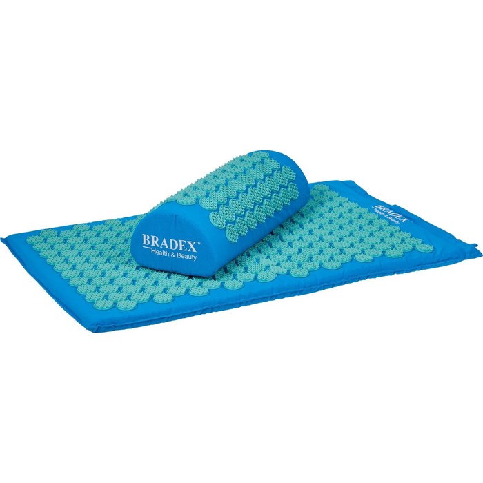 фото Набор акупунктурный bradex «нирвана»: подушка, коврик, сумка, цвет синий