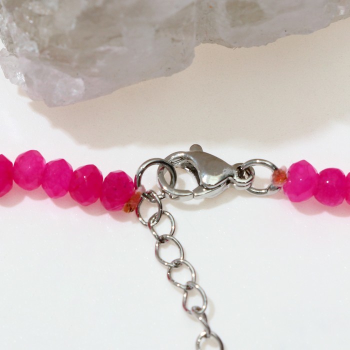 Бусы рондель гранёный "Агат малиновый", 40см с удлинителем 5см
Бусы рондель гранёный "Агат малиновый", 40см с удлинителем 5см