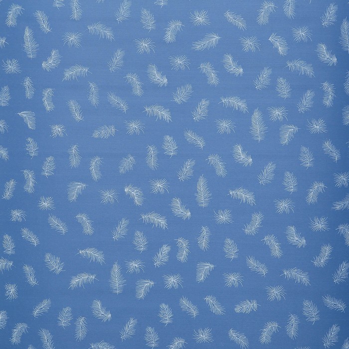 фото Штора рулонная «пёрышки», блэкаут, 90×180 см, цвет голубой