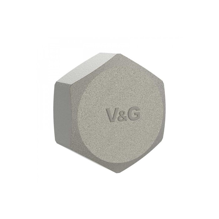 фото Заглушка valogin v&g-207203, 1", внутренняя резьба, латунь никелированная
