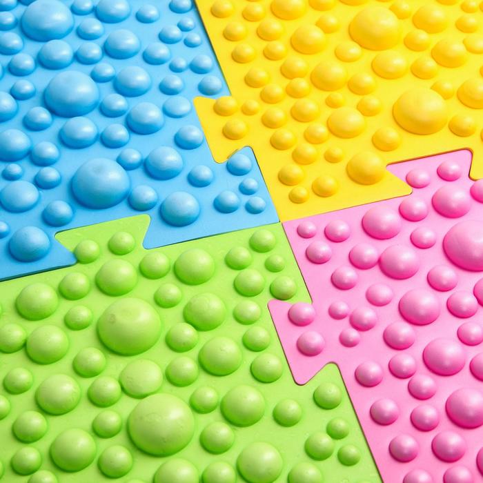 Детский массажный коврик - пазл, 8 модулей размерами 27,3 х 17,3 см, цвета СЮРПРИЗ 
Детский массажный коврик - пазл, 8 модулей размерами 27,3 х 17,3 см, цвета СЮРПРИЗ