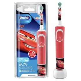 Электрическая зубная щетка Oral-B Kids Cars, 3710, вращательная, 7600 об/мин, красная
Электрическая зубная щетка Oral-B Kids Cars, 3710, вращательная, 7600 об/мин, красная