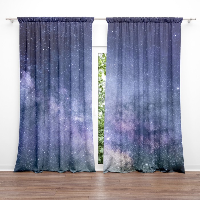 Фотошторы портьерные, размер 145x260 см, 2 шт., блэкаут 
Фотошторы портьерные, размер 145x260 см, 2 шт., блэкаут