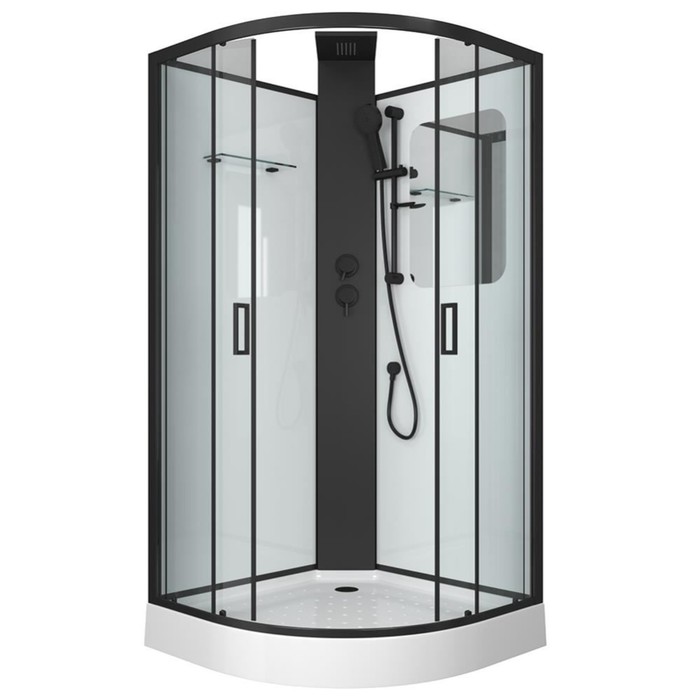 Душевая кабина GROSSMAN GR250, 100х100х217 см, высота поддона 15 см, стекло прозрачное
Душевая кабина GROSSMAN GR250, 100х100х217 см, высота поддона 15 см, стекло прозрачное