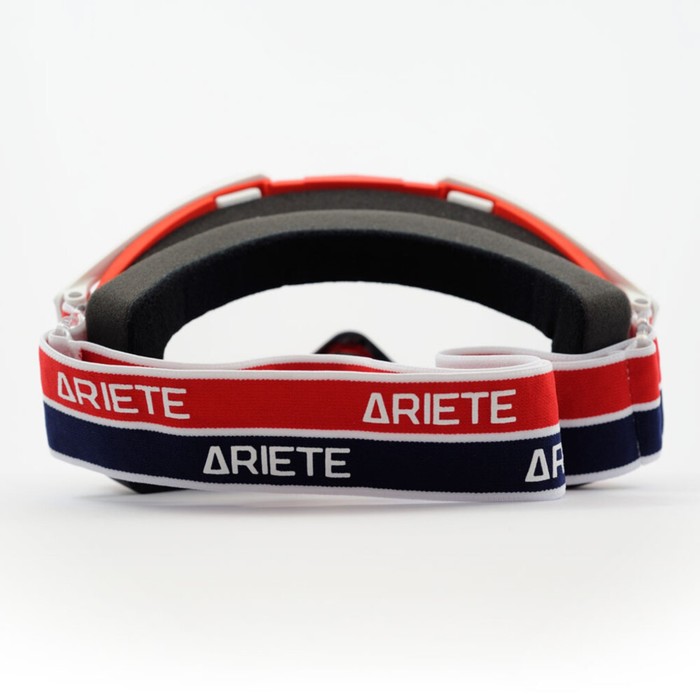 фото Маска кроссовая ariete rc flow red, красная, прозрачные линзы