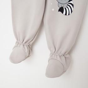 Ползунки детские «Милый енотик», цвет серый/голубой, рост 62 см
Ползунки детские «Милый енотик», цвет серый/голубой, рост 62 см