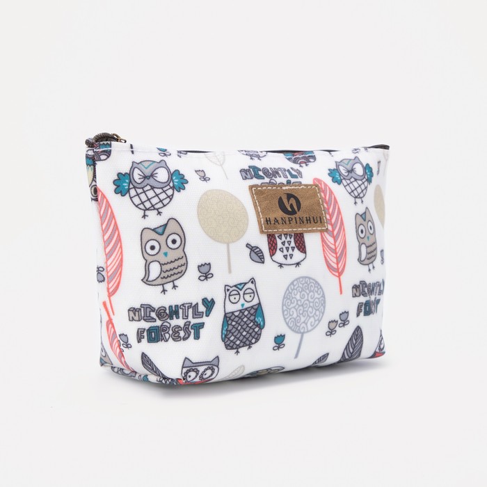 фото Косметичка, отдел на молнии, цвет белый