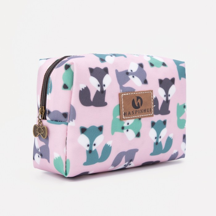 фото Косметичка дорожная, отдел на молнии, цвет розовый