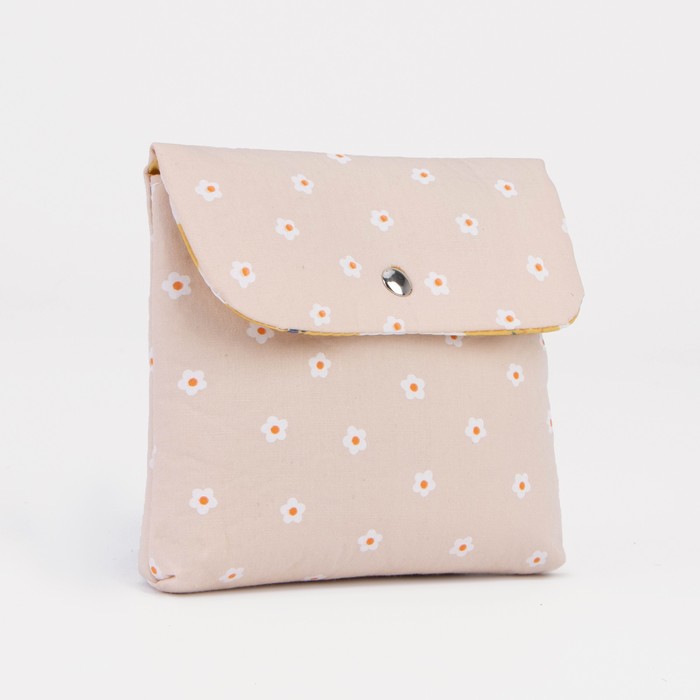 фото Косметичка дорожная, отдел на кнопке, цвет розовый