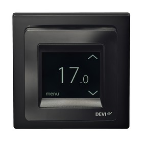 Терморегулятор DEVIreg Touch, 3680 Вт, сенсорный, с комбинацией датчиков, 16А, черный
Терморегулятор DEVIreg Touch, 3680 Вт, сенсорный, с комбинацией датчиков, 16А, черный