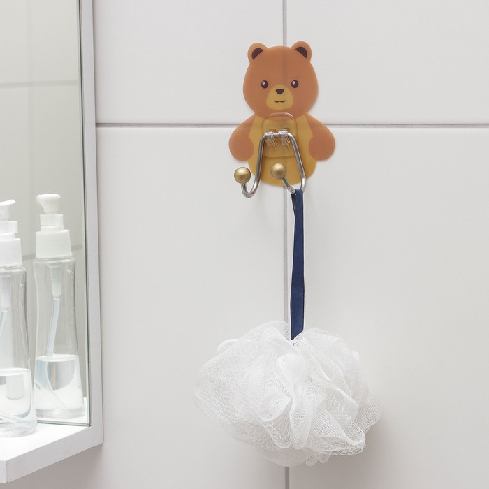 фото Крючок двойной «мишка», микс