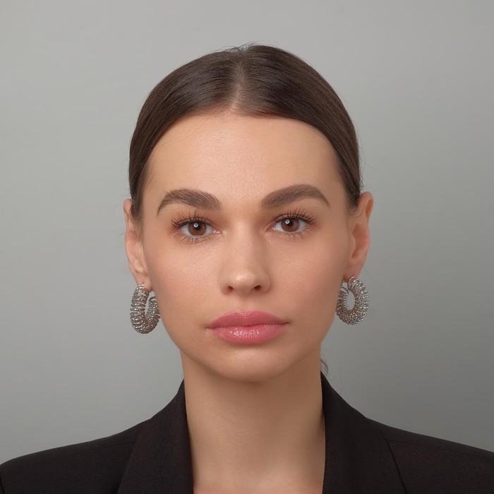 Серьги-кольца "Пружинка" блеск, цвет серебро, d=3,5см
Серьги-кольца "Пружинка" блеск, цвет серебро, d=3,5см