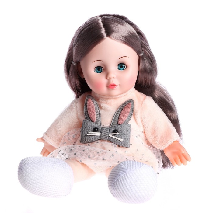 фото Кукла мягконабивная «милашка» 32 см, со звуком, в платье